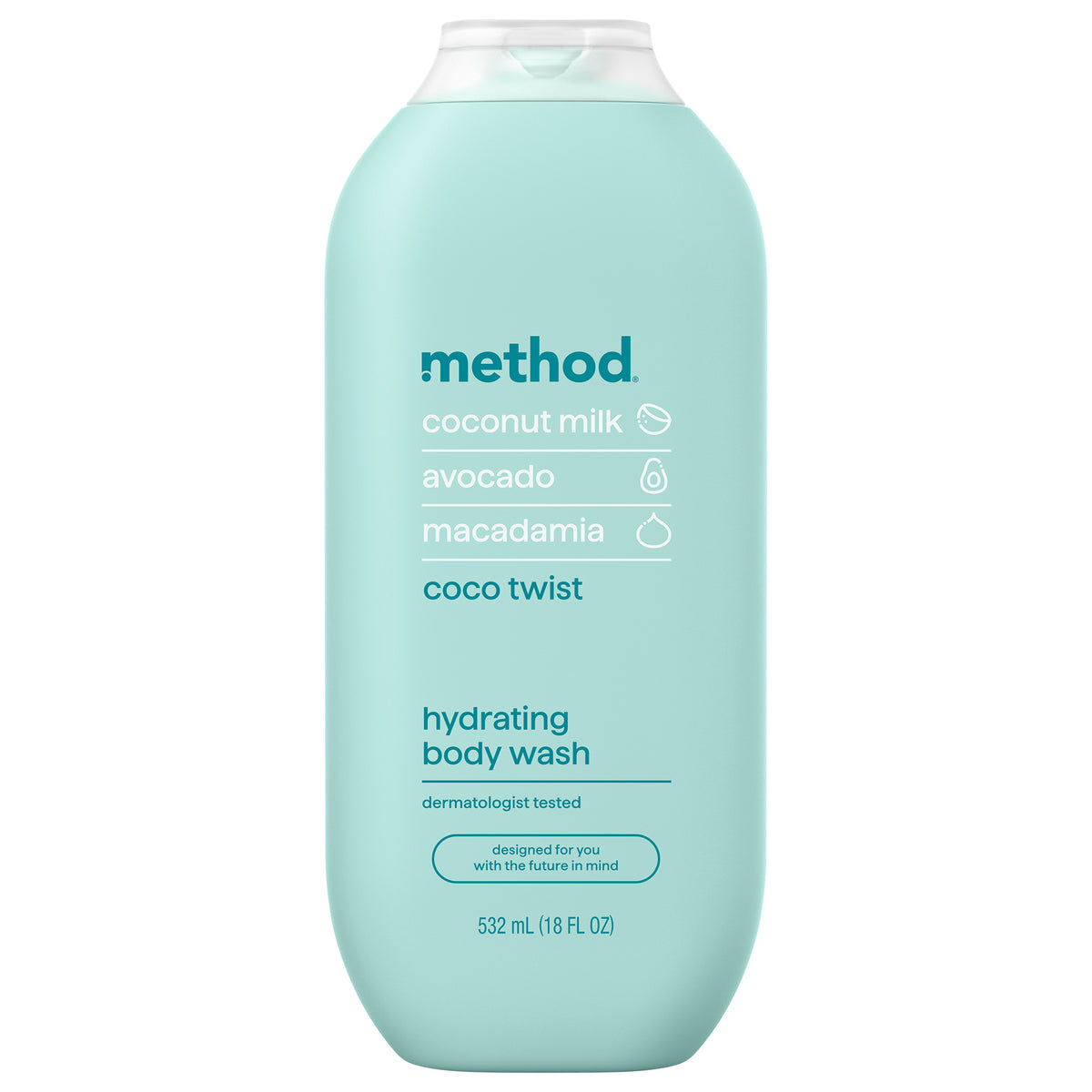 MTHD_BW_18oz_CocoTwist_Front_US_376596_2000px_1.jpg hydrating body wash – coco twist, 18 fl oz - Image 1