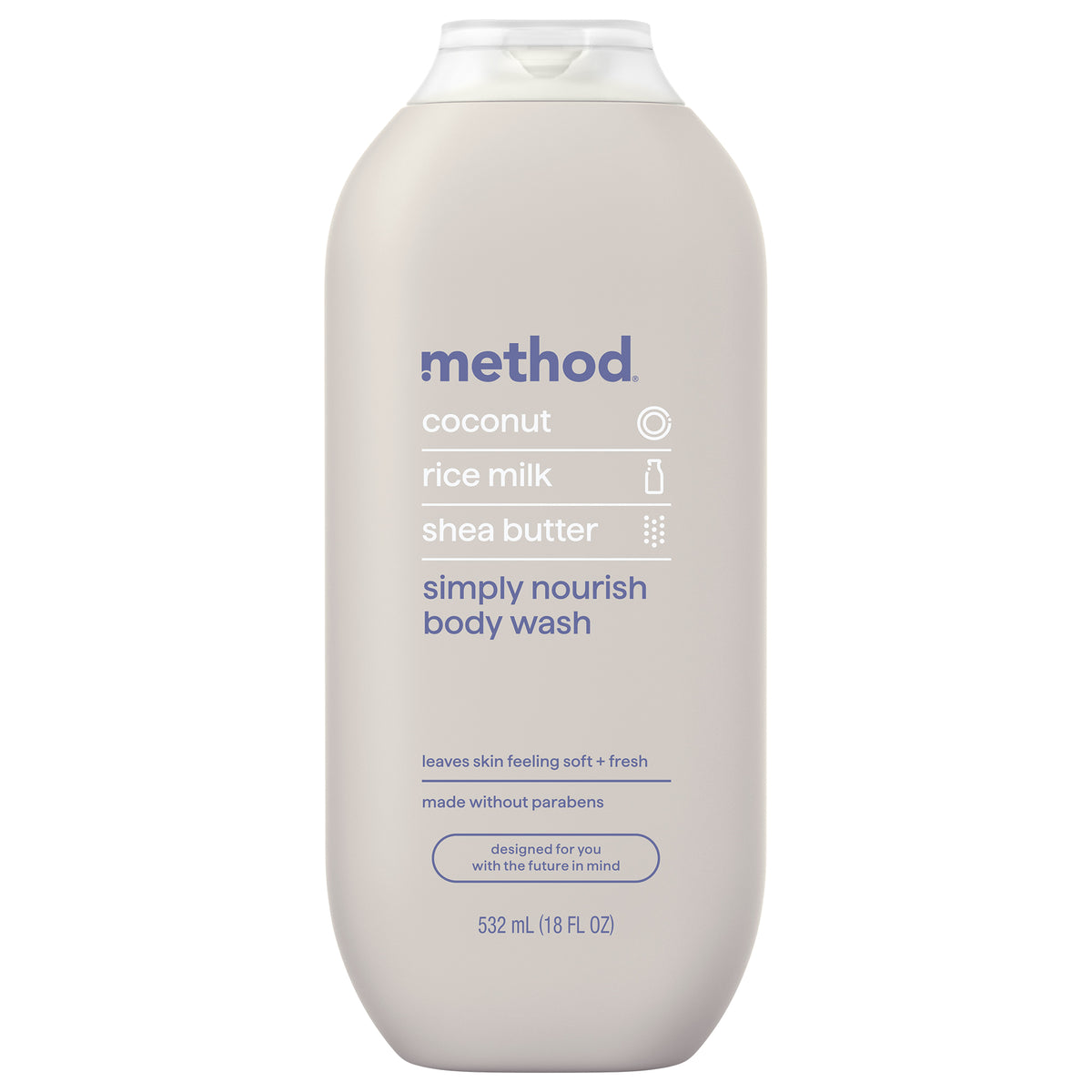 MTHD_BW_18oz_SimplyNourish_Front_US_346955_2000px.jpg body wash – simply nourish, 18 fl oz - Image 1