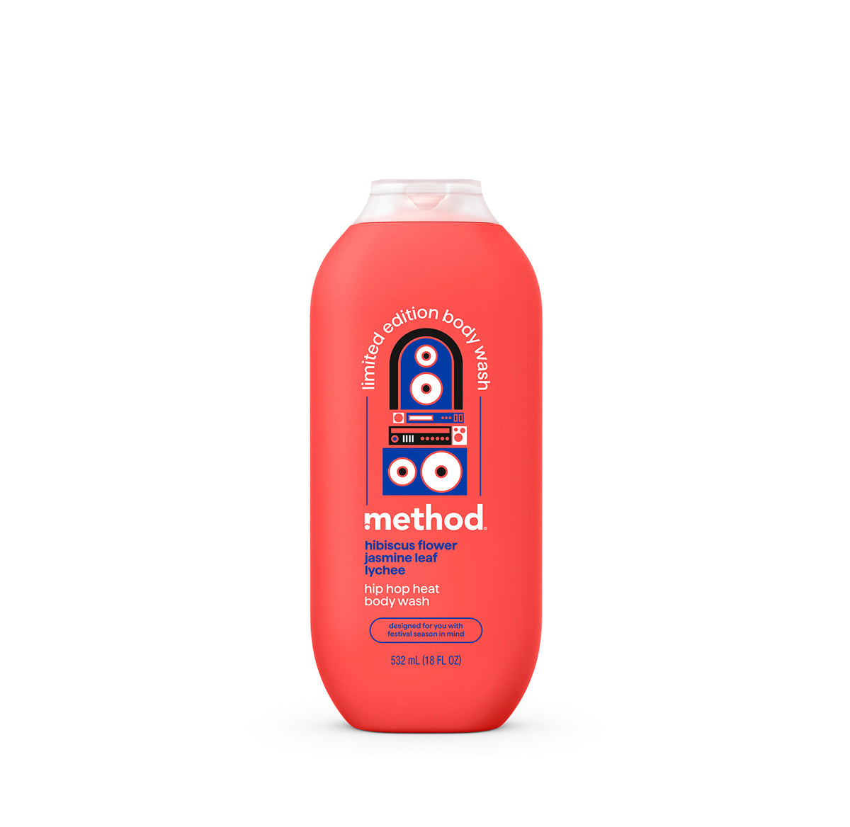 MTHD_LE2.0_BW_18oz_HipHopHeat_Front_US_381327_443b98ec-a3d9-4b05-8567-b388f0b6c4a8.jpg body wash – hip hop heat, 18 fl oz - Image 1