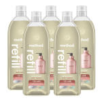 vanilla + raspberry gel hand wash refill 5-count bundle, 170 fl oz